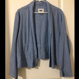 NWT Blue Old Navy lightweight knit Blazer